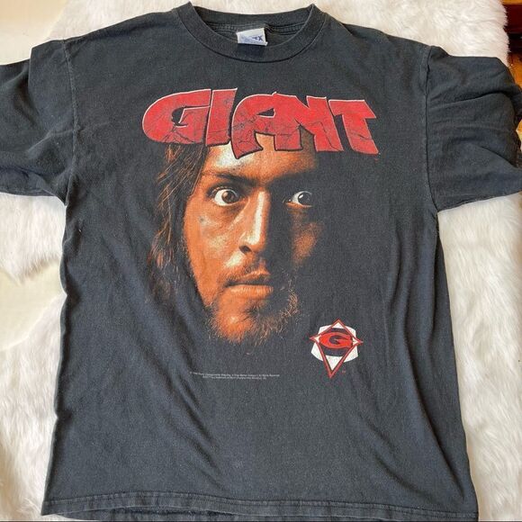 Vintage 1998 The Giant Tshirt Size Large 90s WCW NWO Wrestling Double Sided - Picture 1 of 7